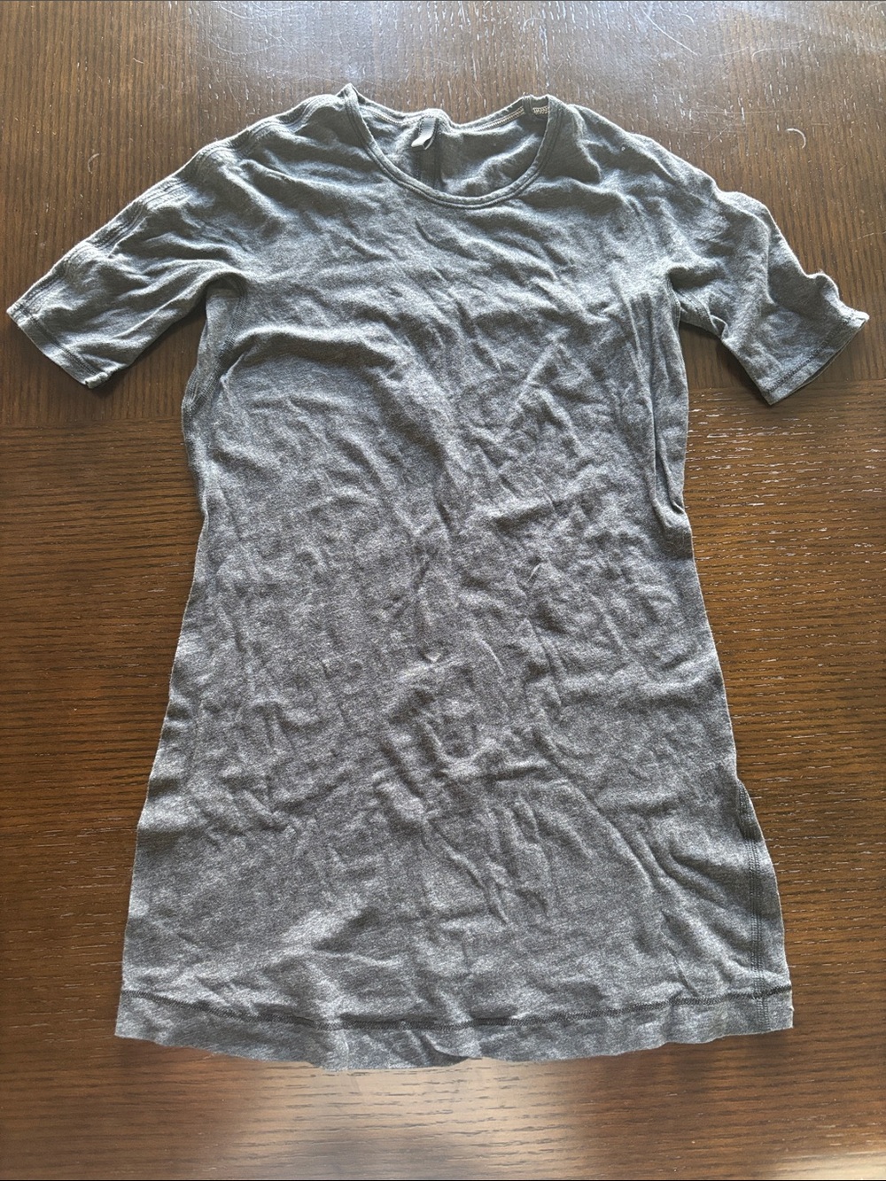 lululemon athletica Heather Gray Short Sleeve Top